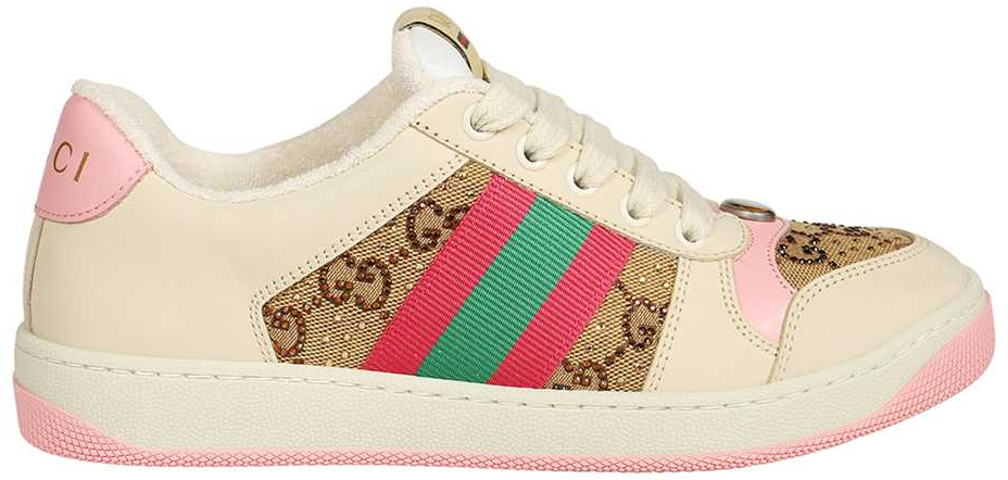 Giay Gucci Screener Crystal 'Beige' 677423-9SFR0-2587