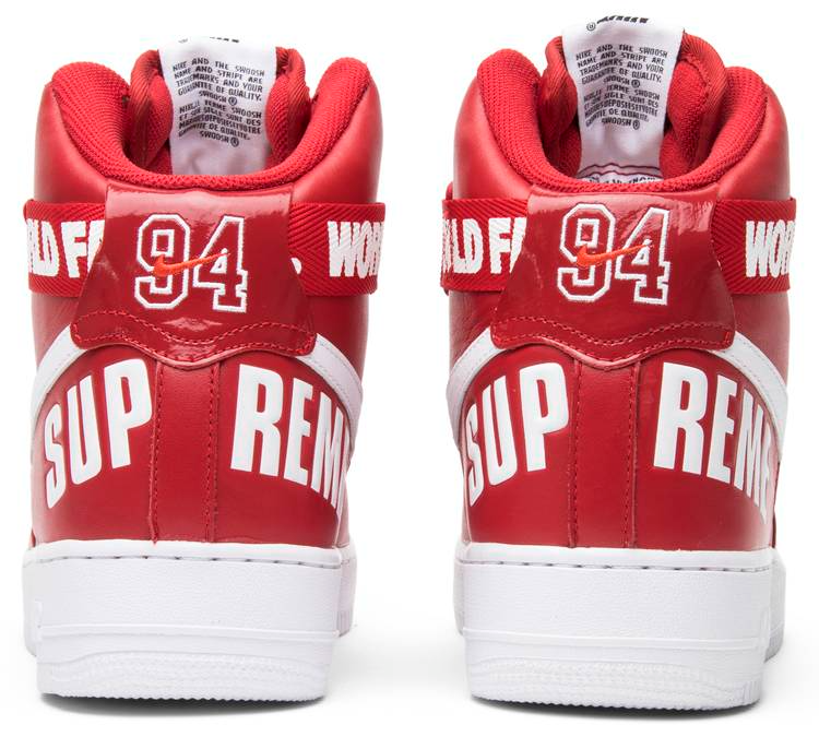 Giay Nike x Supreme Air Force 1 High 'World Famous Red' 698696-610