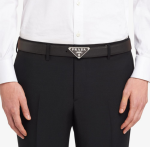 Alternative view of Thắt Lưng Prada Saffiano Triangle 'Black' 2CM217-053-F0002