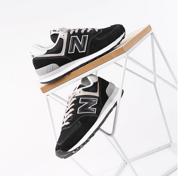 Giày New Balance Wmns 574 'Core Black' WL574EB - Ảnh 6
