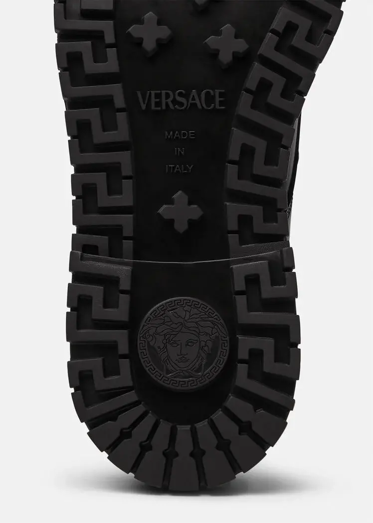 Alternative view of Giày Verssace Medusa Lace Up Boots Black 1003149-1A02336-1B00B