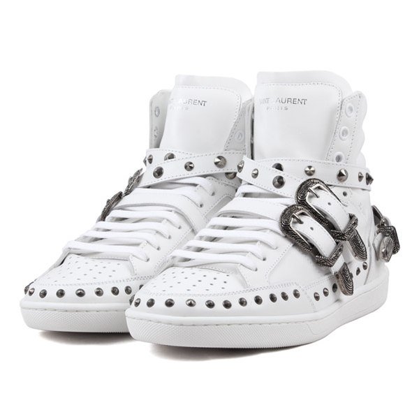 Giày Saint Laurent High Top 'White' 346798-AQ500-9089 - Ảnh 3