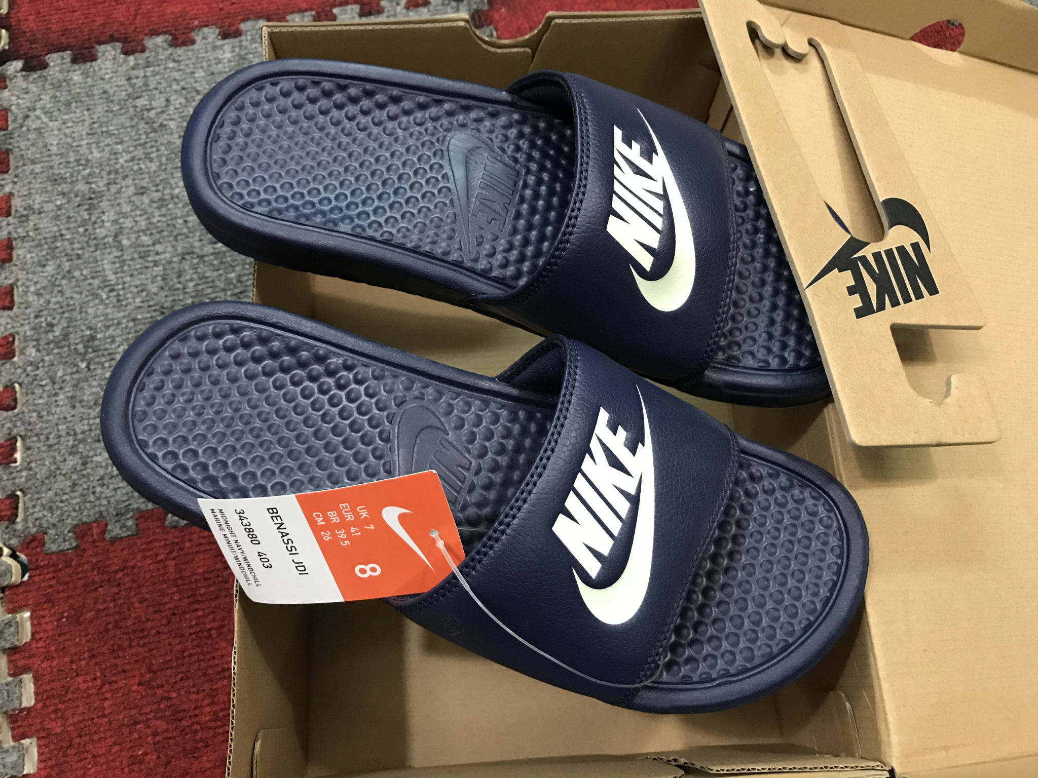 Dép Nike Benassi JDI 'Midnight Navy' 343880-403 - Ảnh 3