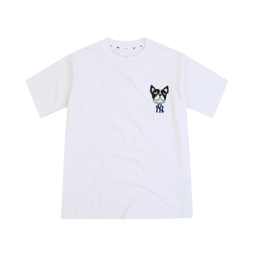 Áo MLB New York Yankees Yomiyam Bark Short Sleeve T shirt White 31TSTF931-50W