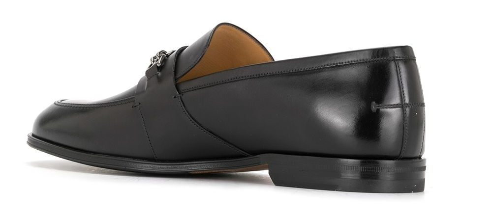 Giày Bally Black Leather Wesper Penny 'Black' 6234186 - Ảnh 3