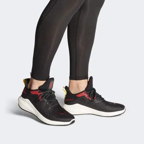 Alternative view of Giày Adidas Alphabounce Guard 'Black Scarlet Grey' FW6734