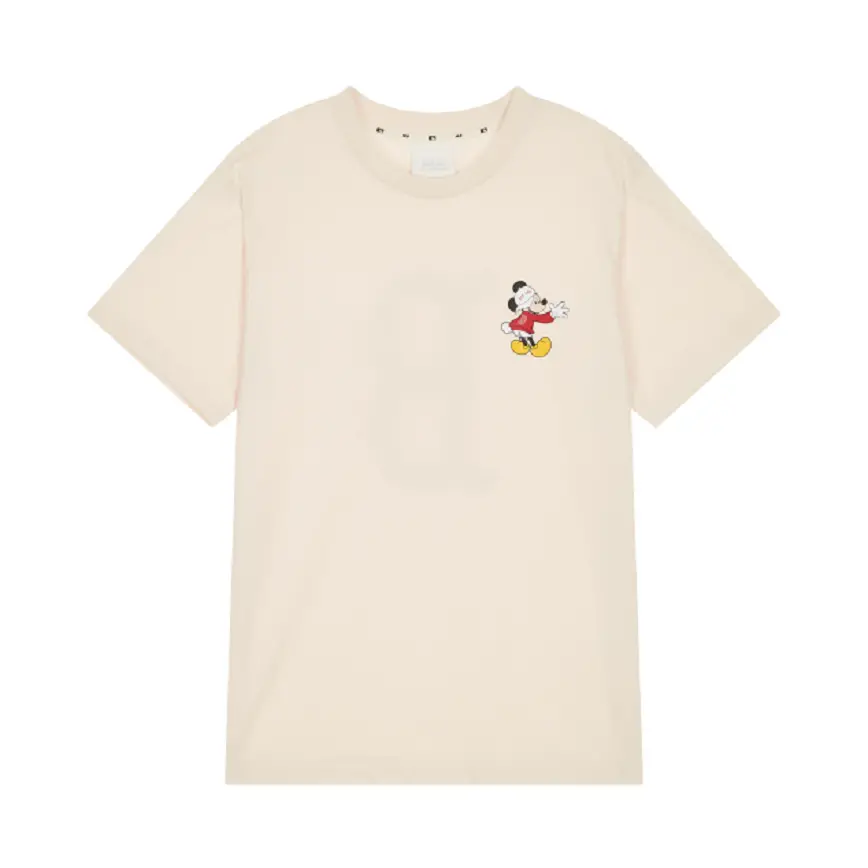 Áo MLB X Disney Action Short Sleeve T Shirt Boston Red Sox Ivory 31TSK2031-43L