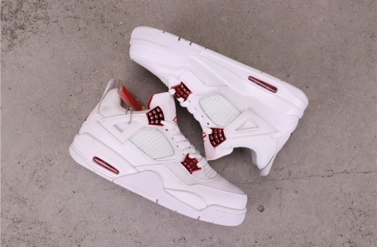 Giày Nike Air Jordan 4 Metallic Pack White Red CT8527-112 - Ảnh 3