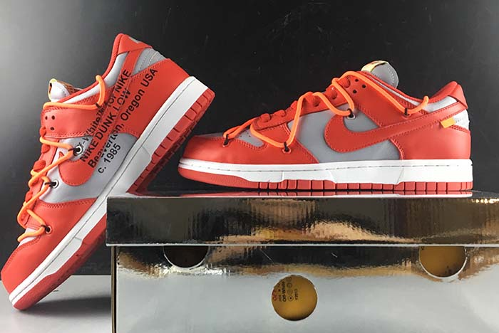 Giày Nike Off-White x Dunk Low 'University Red' CT0856-600 - Ảnh 5