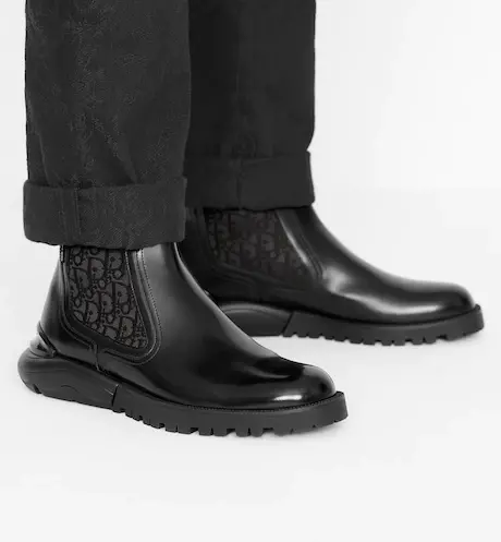 Alternative view of Giày Dior Ankle Boot Black Smooth Calfskin 3BO244ZGB-H969