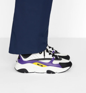 Alternative view of Giày Dior B22 Sneaker Violet White Calfskin 'Purple' 3SN231YRK-H065