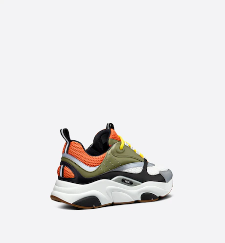 Giày Dior B22 Sneaker Technical Mesh 'Orange White' 3SN231YXX-H662 - Ảnh 4