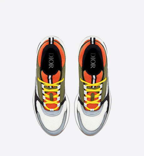 Giày Dior B22 Sneaker Technical Mesh 'Orange White' 3SN231YXX-H662 - Ảnh 3