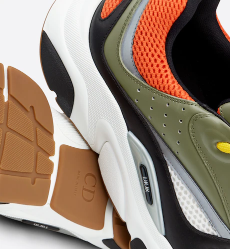 Giày Dior B22 Sneaker Technical Mesh 'Orange White' 3SN231YXX-H662 - Ảnh 2