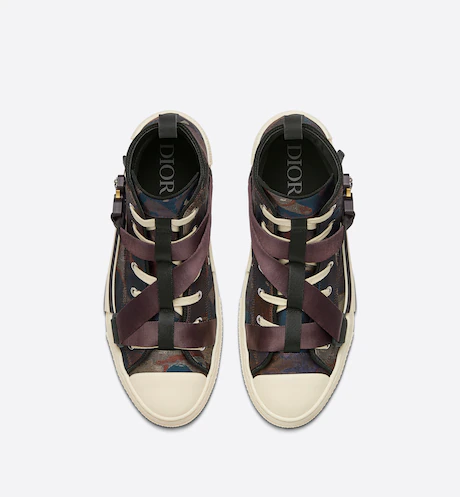 Giày Dior Peter Doig B23 High Top Sneaker 'Brown' 3SH122ZLS-H669 - Ảnh 3