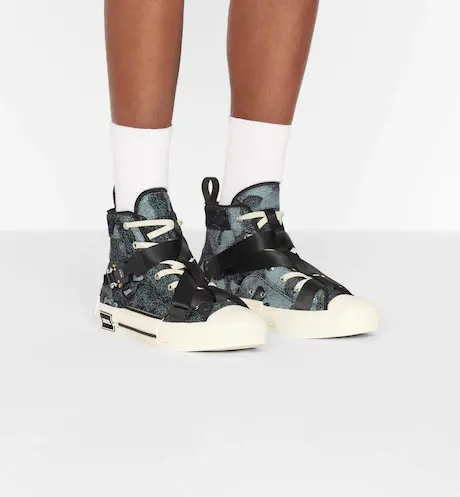 Alternative view of Giày Dior And Peter Doig B23 High-Top Sneaker Denim Camouflage Jacquard