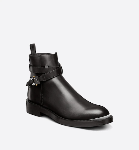 Giày Dior Evidence Ankle Boot Black Smooth Calfskin 3BO239ZGK-H969 - Ảnh 5
