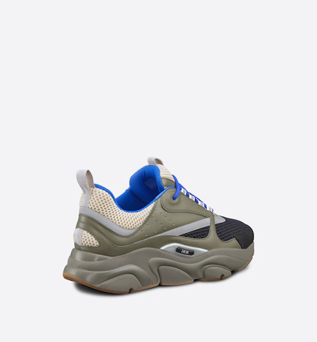 Giày Dior B22 Sneaker Cream and Black Technical Mesh - Ảnh 5