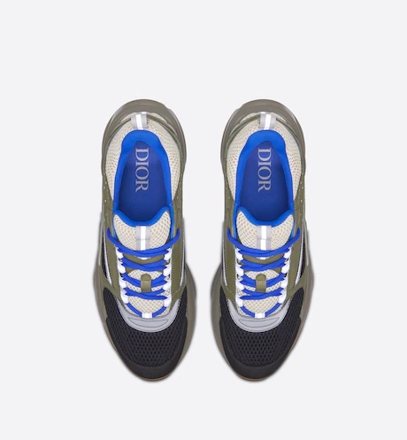 Giày Dior B22 Sneaker Cream and Black Technical Mesh - Ảnh 4