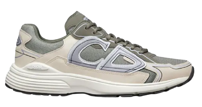 Giày Dior B30 Sneaker Olive Mesh and Cream Technical Fabric 3SN279ZLY-H661