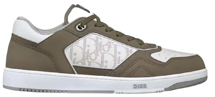 Giày Dior B27 Low Top Sneaker Olive Nubuck Calfskin Galaxy Leather 3SN272ZML_H660