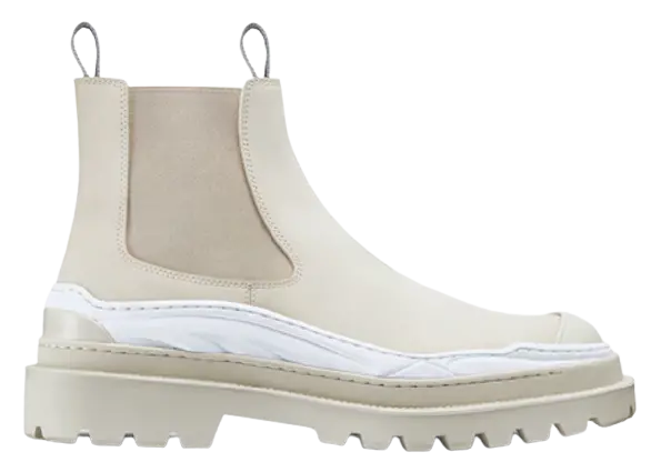 Giày Dior And Sacai Chelsea Boot Cream Nubuck Calfskin 3BO278ZHO-H060