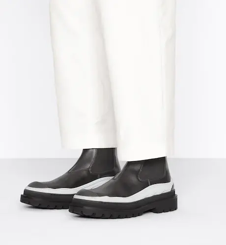 Alternative view of Giày Dior And Sacai Chelsea Boot Black Smooth Calfskin 3BO278ZM-900