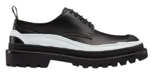 Giày Dior and Sacai Derby Shore Black Smooth Calfskin 3DE332ZMP-H900