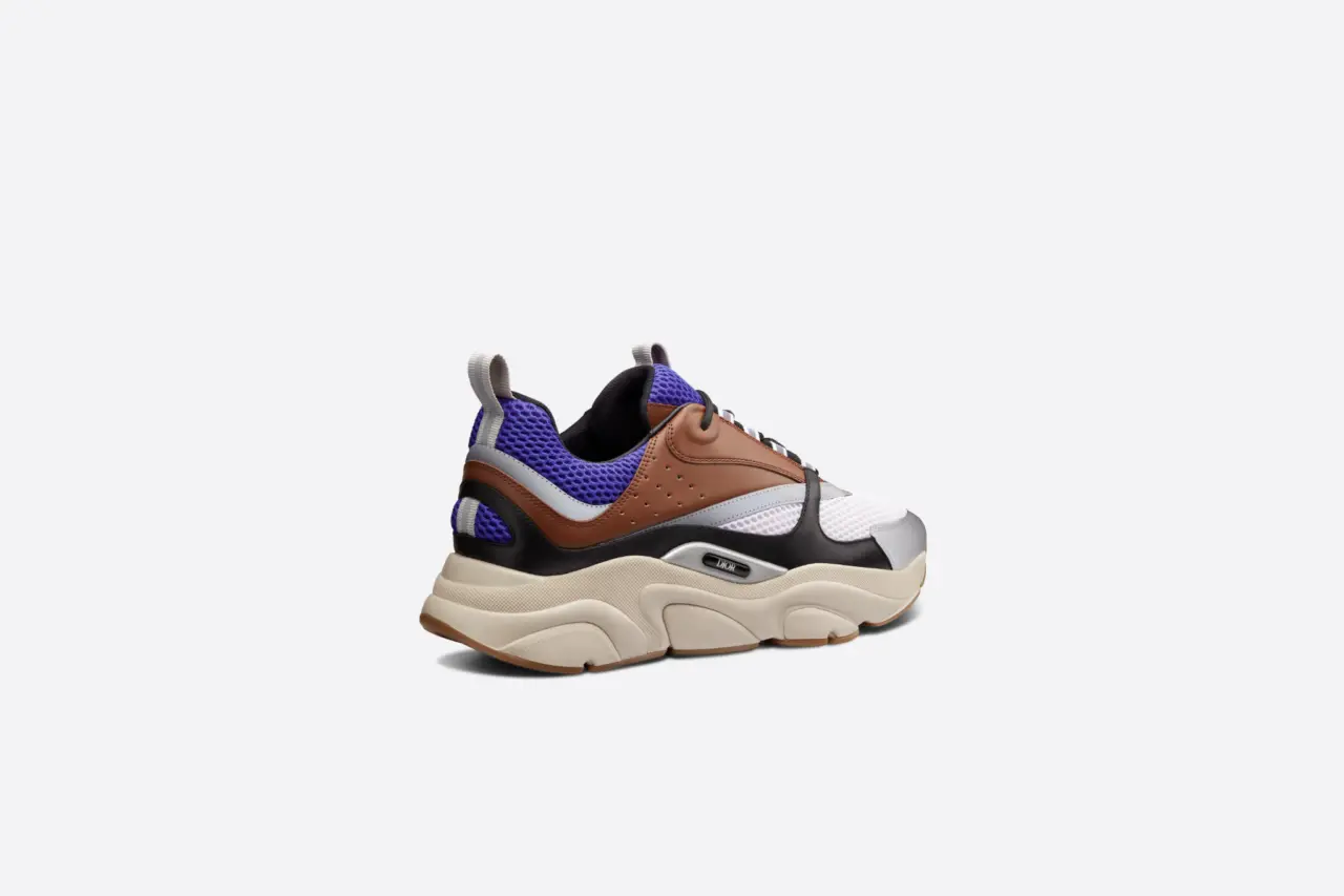 Giay Dior B22 Sneaker Violet Brown Beige 3SN231YXX-H769