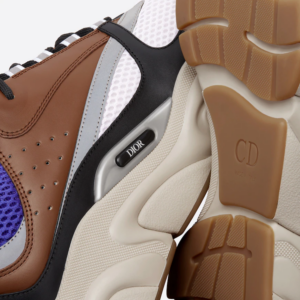 Giay Dior B22 Sneaker Violet Brown Beige 3SN231YXX-H769