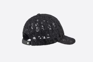 Mu Dior Oblique Baseball Cap 'Black Tulle' 283C905A0075-C989