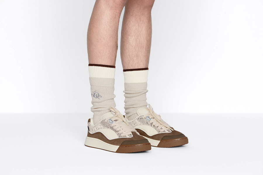 Giày Dior B713 x Travis Scott 'Beige Brown' 3SN281ZNX-H761 - Ảnh 4