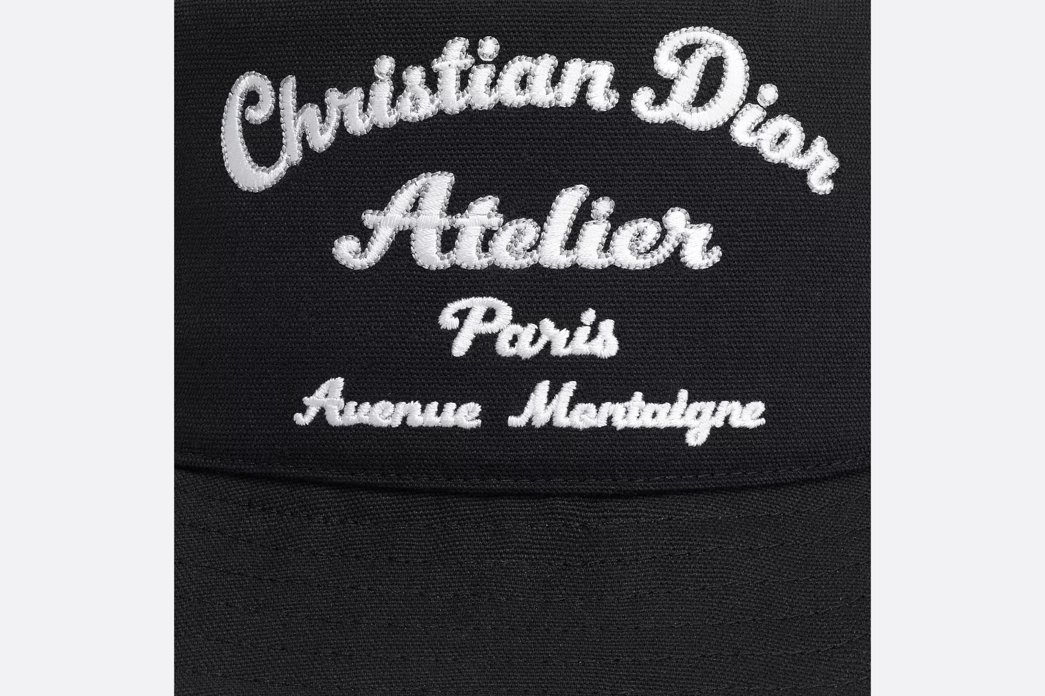 Mu Dior Atelier Bucket Hat 'Black Canvas' 243C907C4511-C988