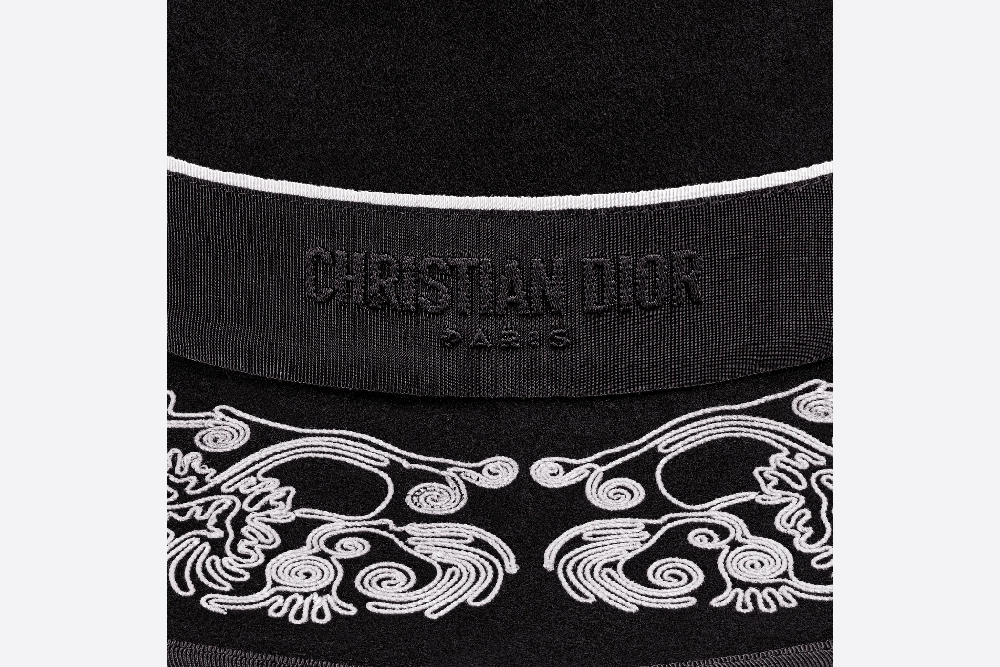 Mu Dior Odeo Large Brim Hat 'Black Felt' 31ORN967X891-C900