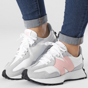 Alternative view of Giày New Balance 327 'White Rain Cloud Pink Haze' WS327DP