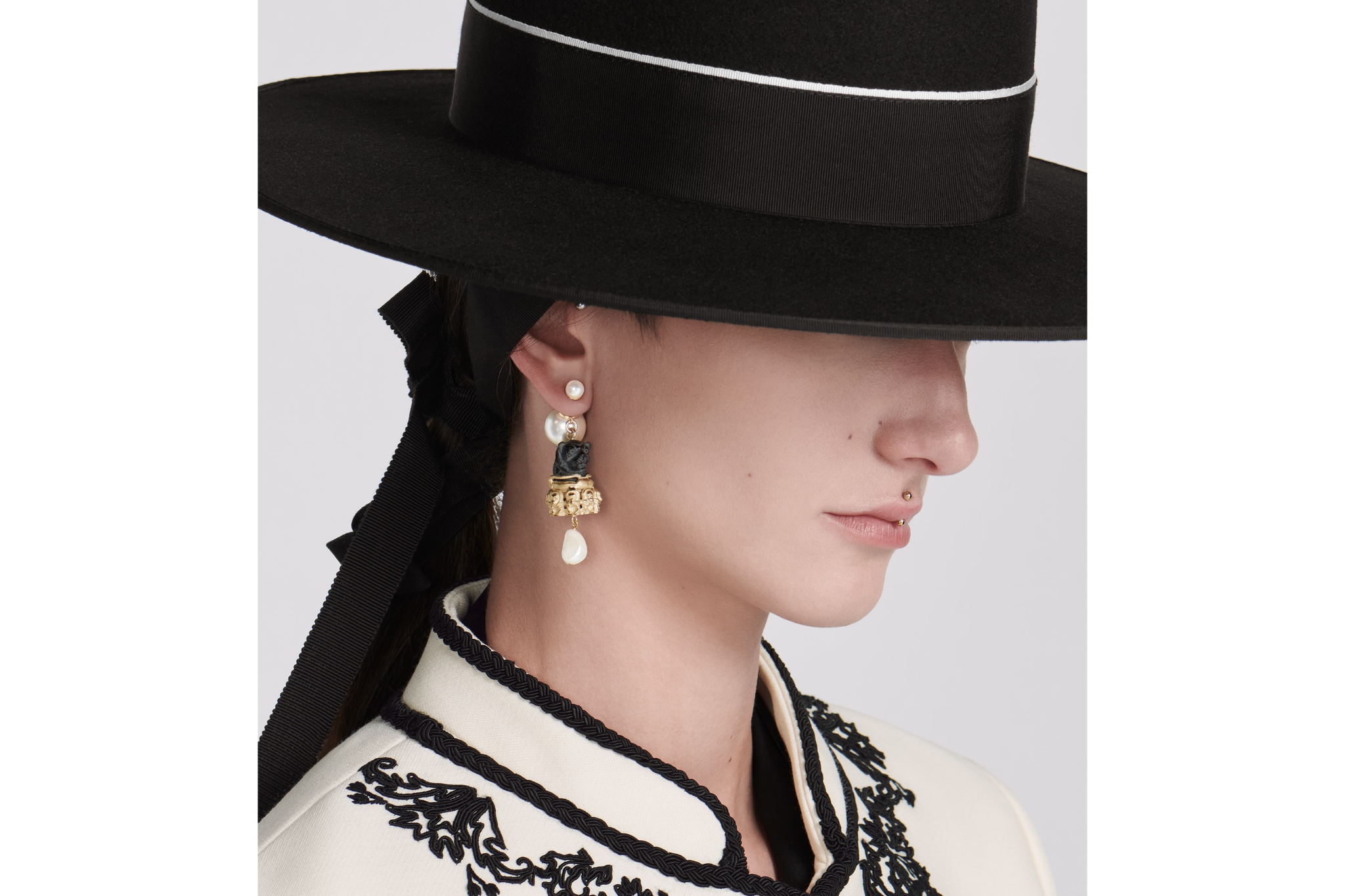 Mu Dior Odeo Small Brim Hat 'Black Felt' 31SEV966G891-C900