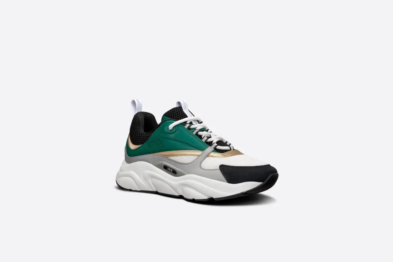 Giay Dior B22 Sneaker 'White Green' 3SN231ZTA-H668