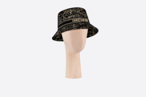 Mu Dior D-Bobby Small Brim Bucket Hat 'Black Gold' 31JAR923X134-C900