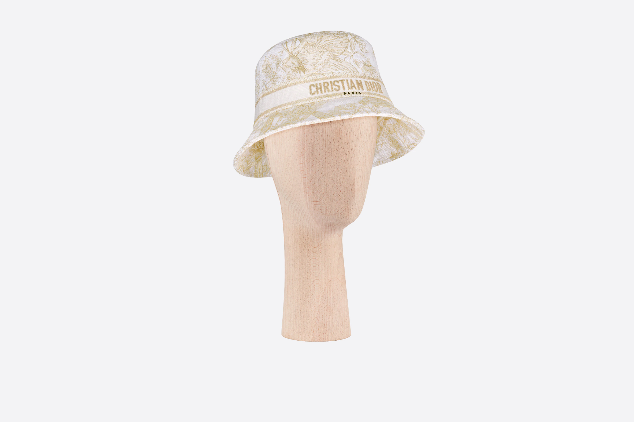 Mu Dior D-Bobby Small Brim Bucket Hat 'White Gold' 31JAR923X133-CO90