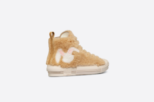 Giay Dior By Erl B23 High 'Beige Shearling Rabbit' 3SH129ZTR-H100