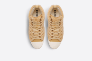 Giay Dior By Erl B23 High 'Beige Shearling Rabbit' 3SH129ZTR-H100