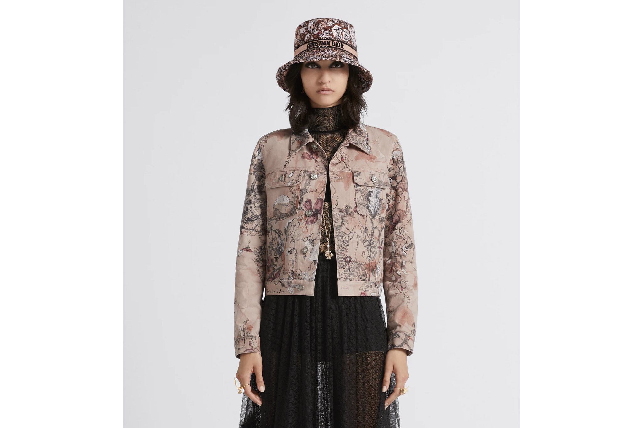 Mu Dior D-Bobby Small Brim Bucket Hat 'Pink' 31JAM923X132-C481