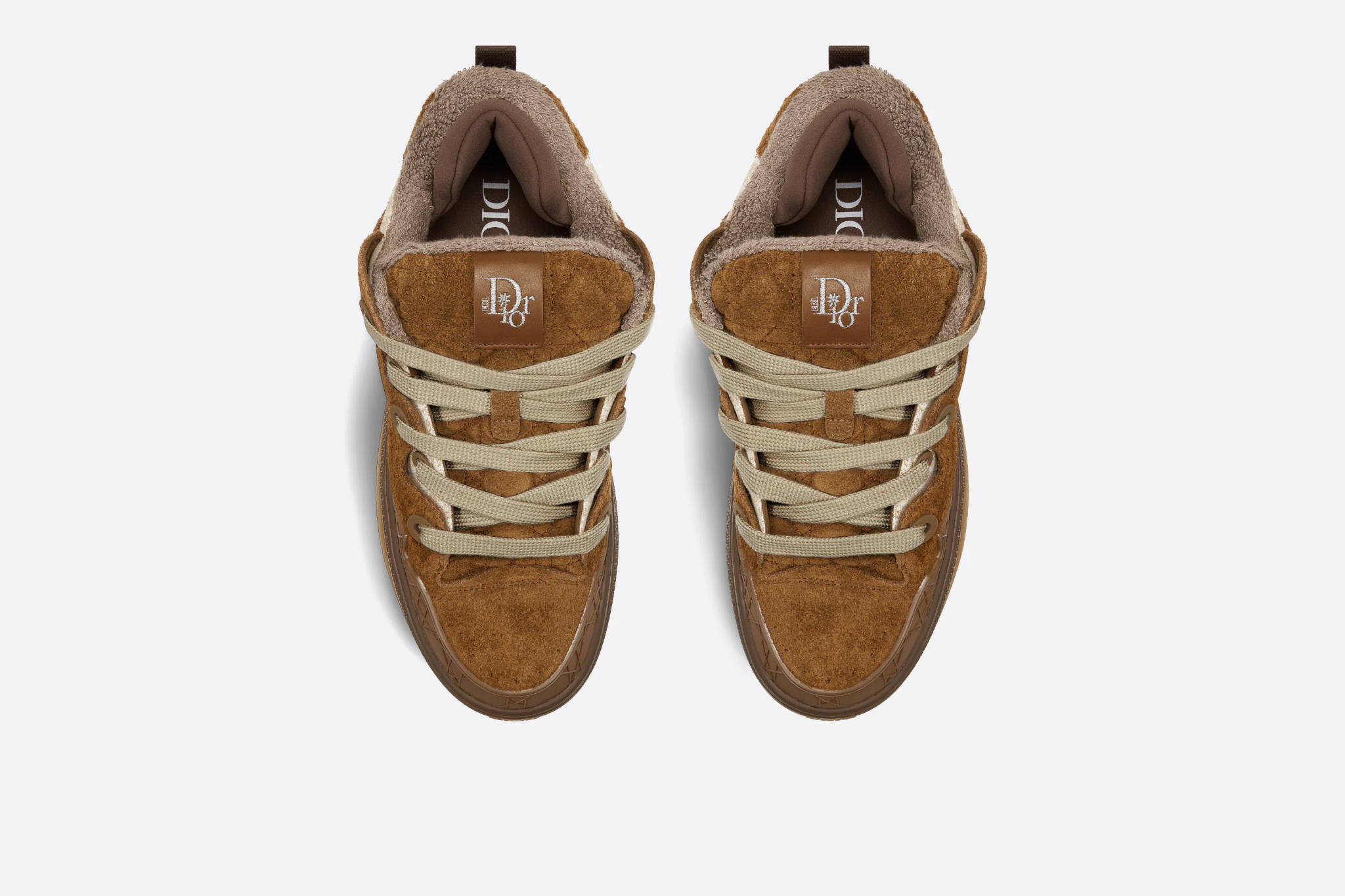 Giay Dior By Erl B9S Skater 'Brown Beige Suede' 3SN289ZTF-H767