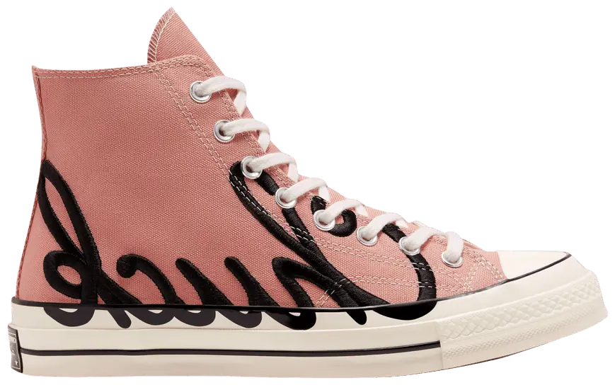 Giày Converse Chuck 70 High 'Scripted Signature Print Rose Gold' 167697C