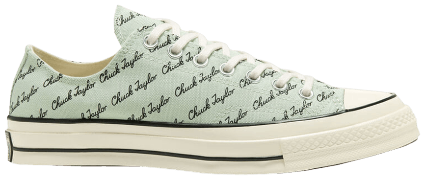 Giày Converse Chuck 70 Low 'Scripted Signature Print Green Oxide' 167699C