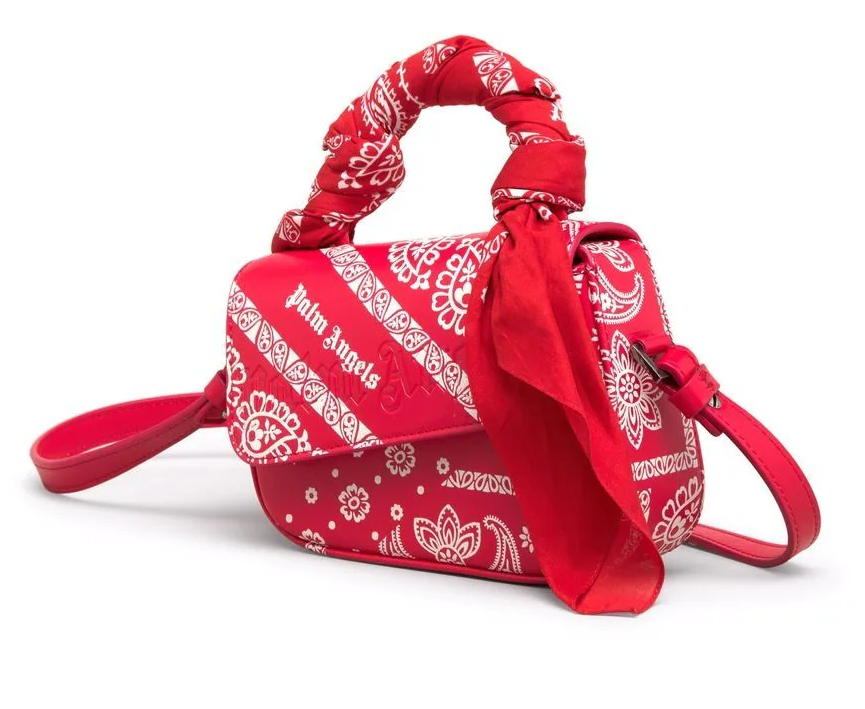 Túi Palm Angels Red Mini Bag PWNP004F21LEA0012501 - Ảnh 3