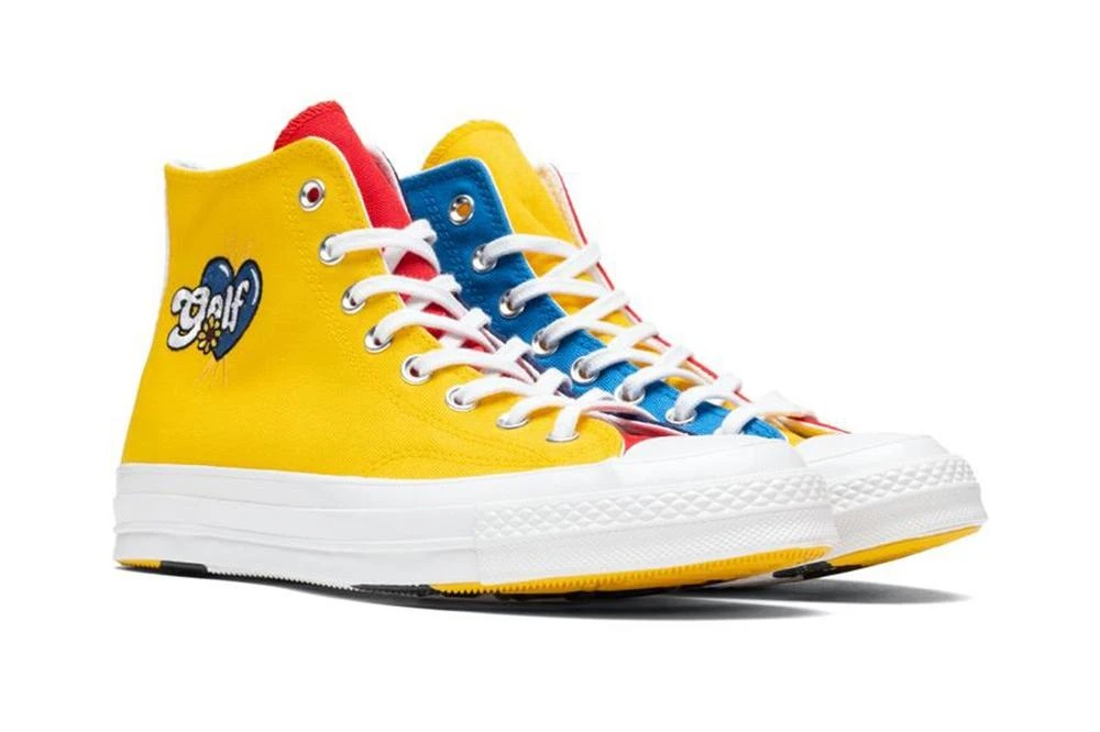 Giày Golf Wang x Converse Chuck 70 High 'Tri Panel' 169910C - Ảnh 6