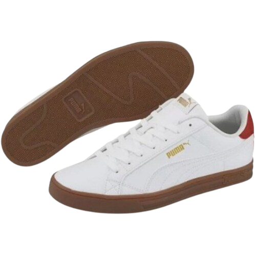 Giày Puma Smash Vulcan 'White Burgundy' 380752-09 - Ảnh 5