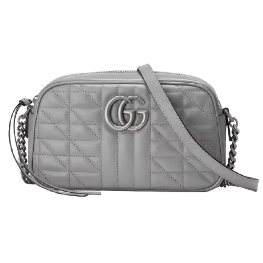 Túi Gucci GG Marmont Small Shoulder Dark Grey Leather 447632-UM8BN-1711