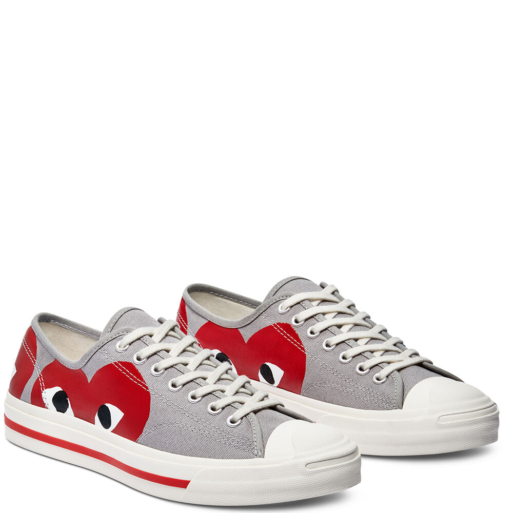 Giày Converse Comme des Garçons PLAY x Jack Purcell Drizzle Red 171260C - Ảnh 3